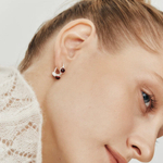 Серьги КОЛТ с гранатами