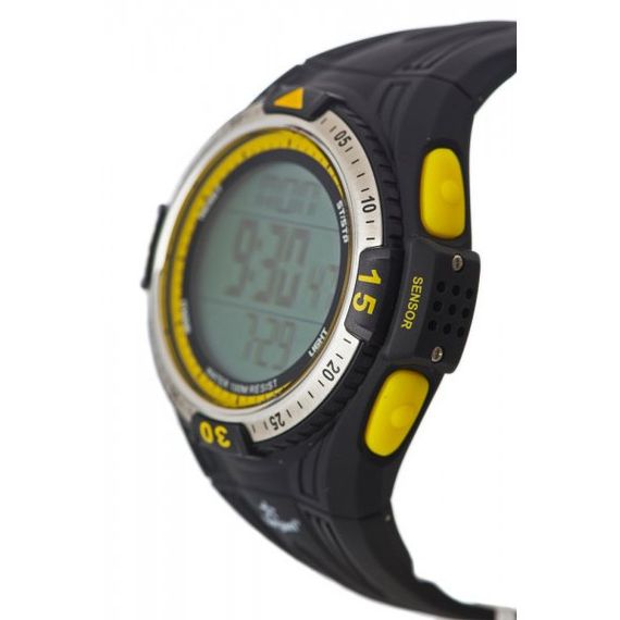 Водонепроницаемые мужские часы глубиномеры для дайвинга Sargan Вектор 100М Yellow Желтые