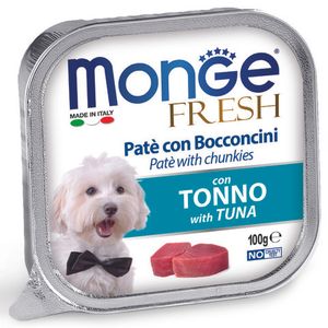 Влажный корм Monge Dog Fresh для собак, с тунцом, консервы 100 г