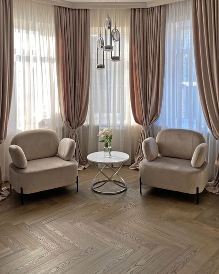 Кресло Кэнди с подлокотниками велюр серо-бежевый