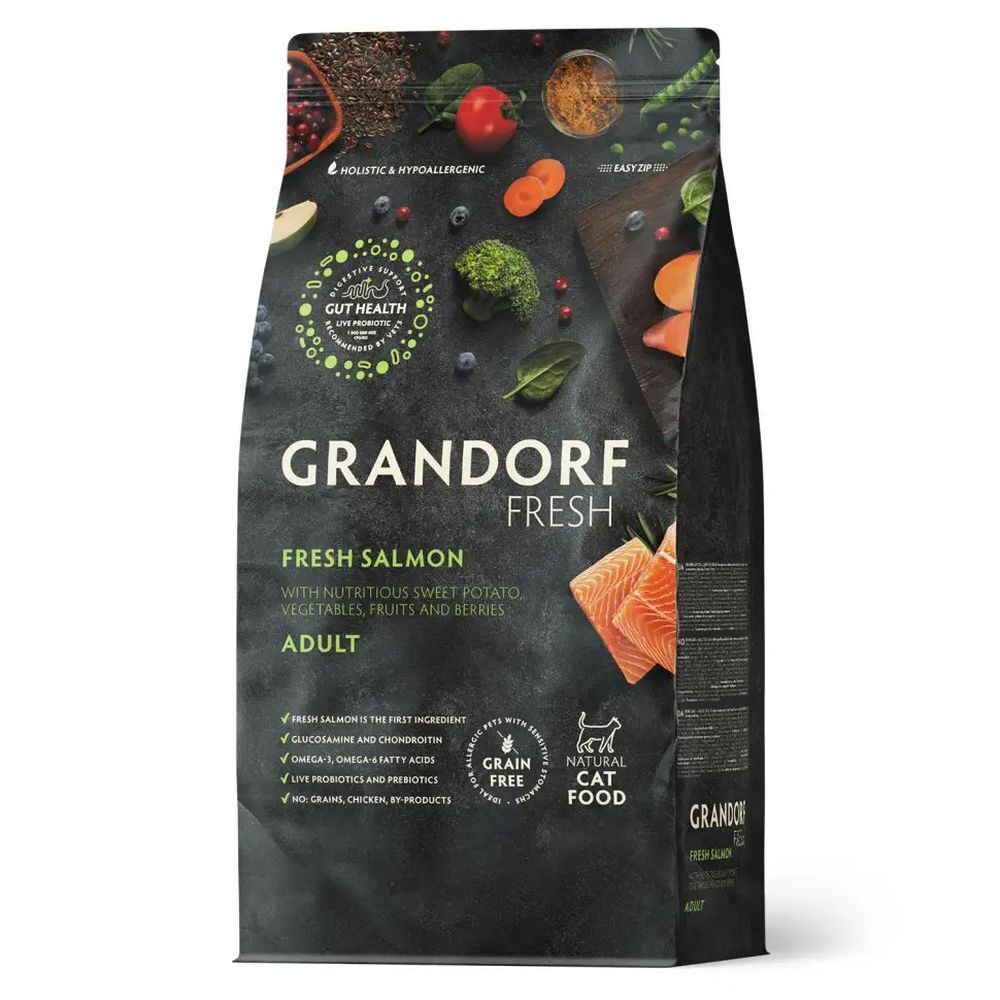GRANDORF Fresh Cat ADULT Salmon&amp;Sweet Potato 2 кг