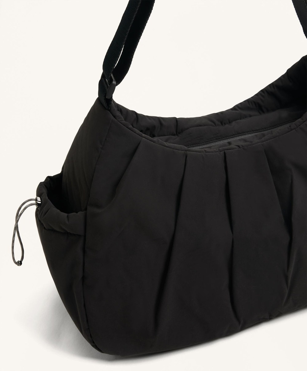 OYSHO Сумка-шоппер с боковыми карманами, черный