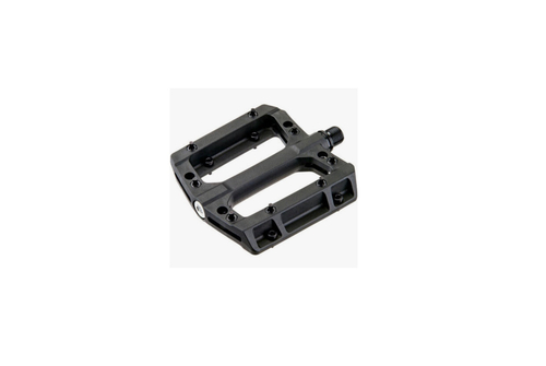 Педали VP BMX нейлоновые с шипами, 113.5 x 110 x 18мм, резьба 9/16", промподшипники, черные