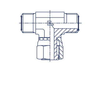 Соединение FNT D35-38 ORFS 2 (обжатая гайка)