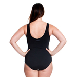 Купальник FUNKITA с поддержкой Still Black Zip Front One Piece