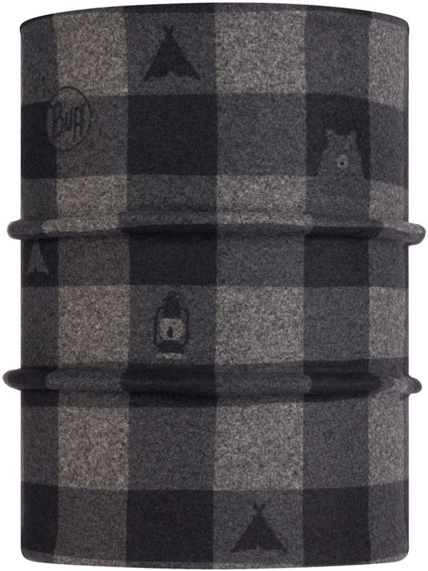 Двойной флисовый шарф-труба детский Buff Neckwarmer Polar Reversible Camp Bear Grey Фото 1