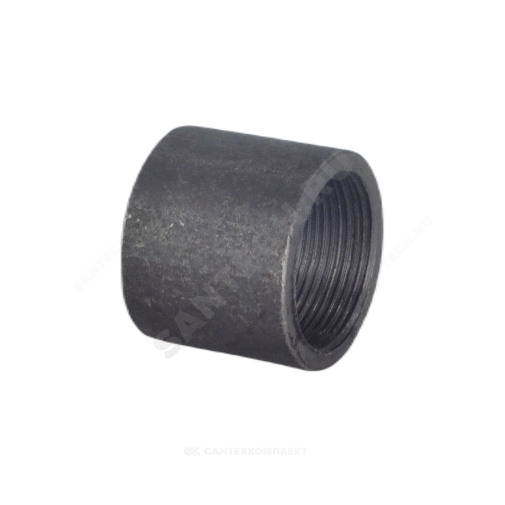 Муфта сталь Ду 40 1 1/2" ВР без фаски МеталлПромИнвест