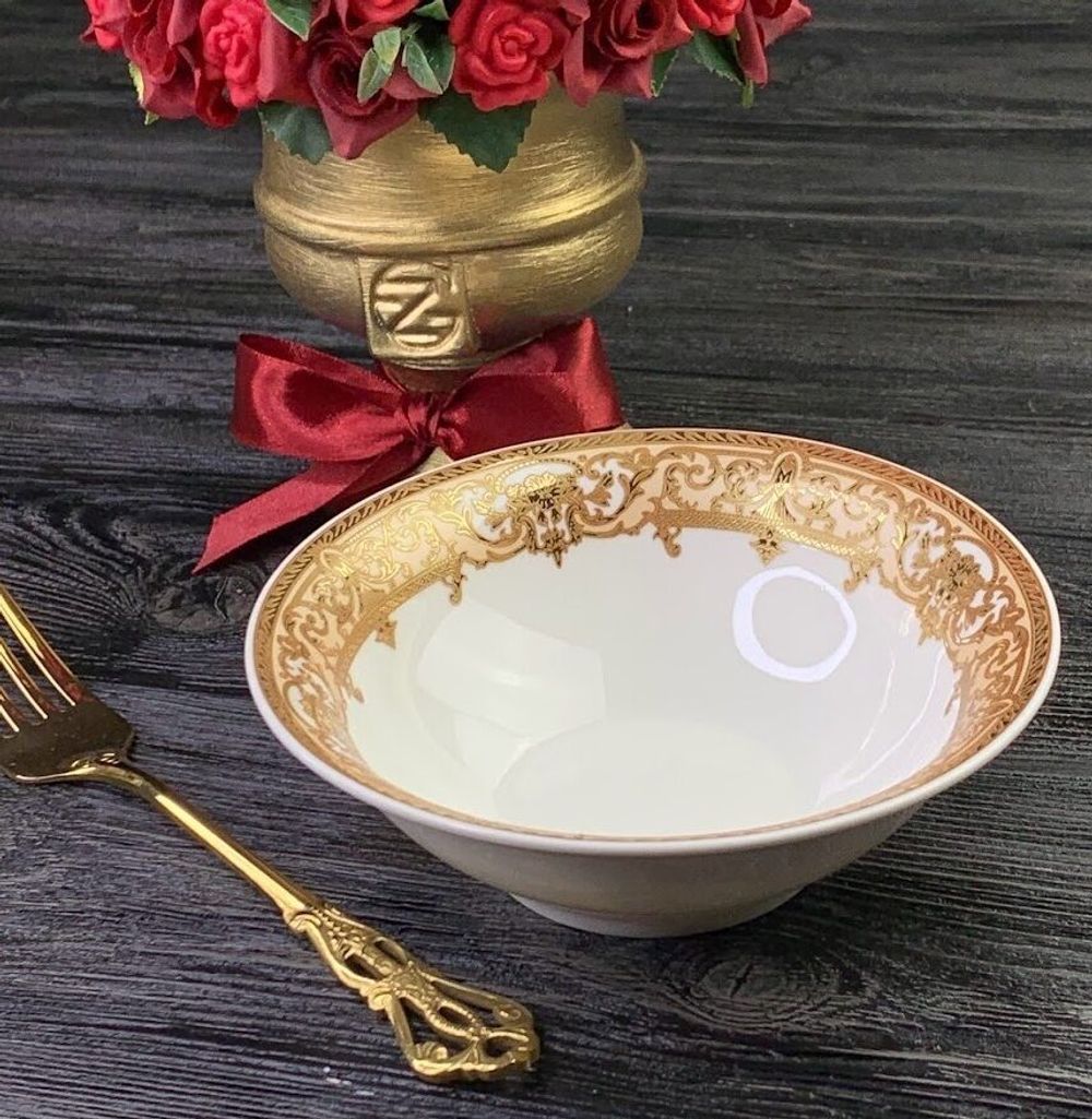 Lenardi 205-058 Набор из 6 салатников 14см КАРМЕН в под.уп.(х12)Фарфор