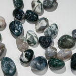 Камушки натурального мохового агата, 18-28,5мм