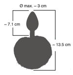 Розовая анальная втулка с меховым хвостиком