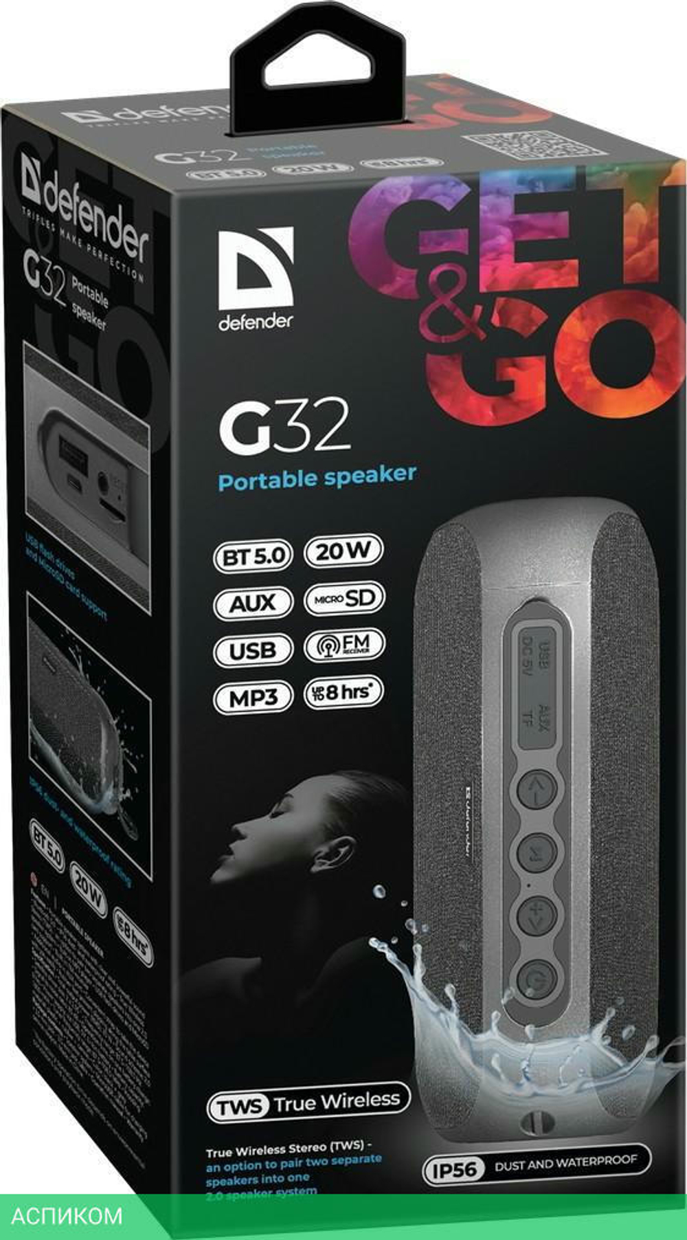 Беспроводная колонка Defender G32 (65232)