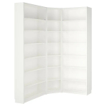 Угловой книжный шкаф - BILLY IKEA/БИЛЛИ ИКЕА, 28х136х237 см, белый