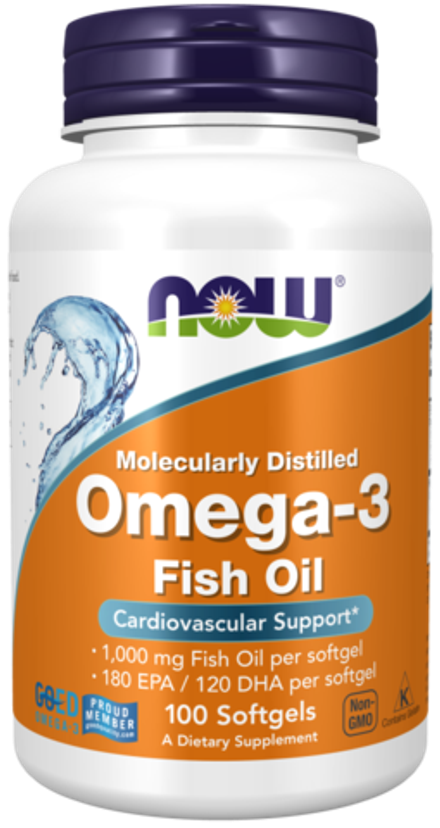 Omega-3 Fish Oil капсулы Now Foods