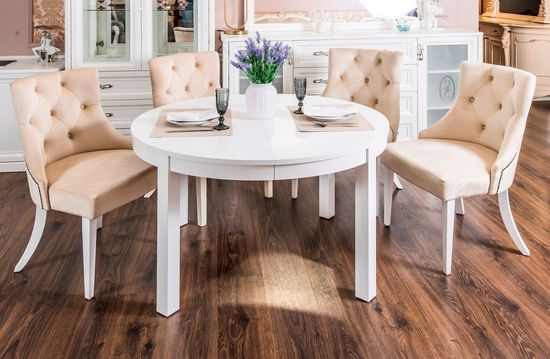 Стол обеденный МИШЕЛЬ белый матовый