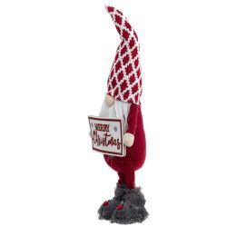 GAEM Игрушка набивная с подсветкой "Гном", L18 W10 H51 см, 2в.