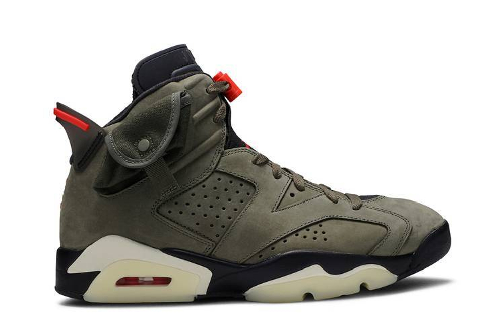 Кроссовки Travis Scott X Jordan Air Jordan 6 Medium Olive Ts