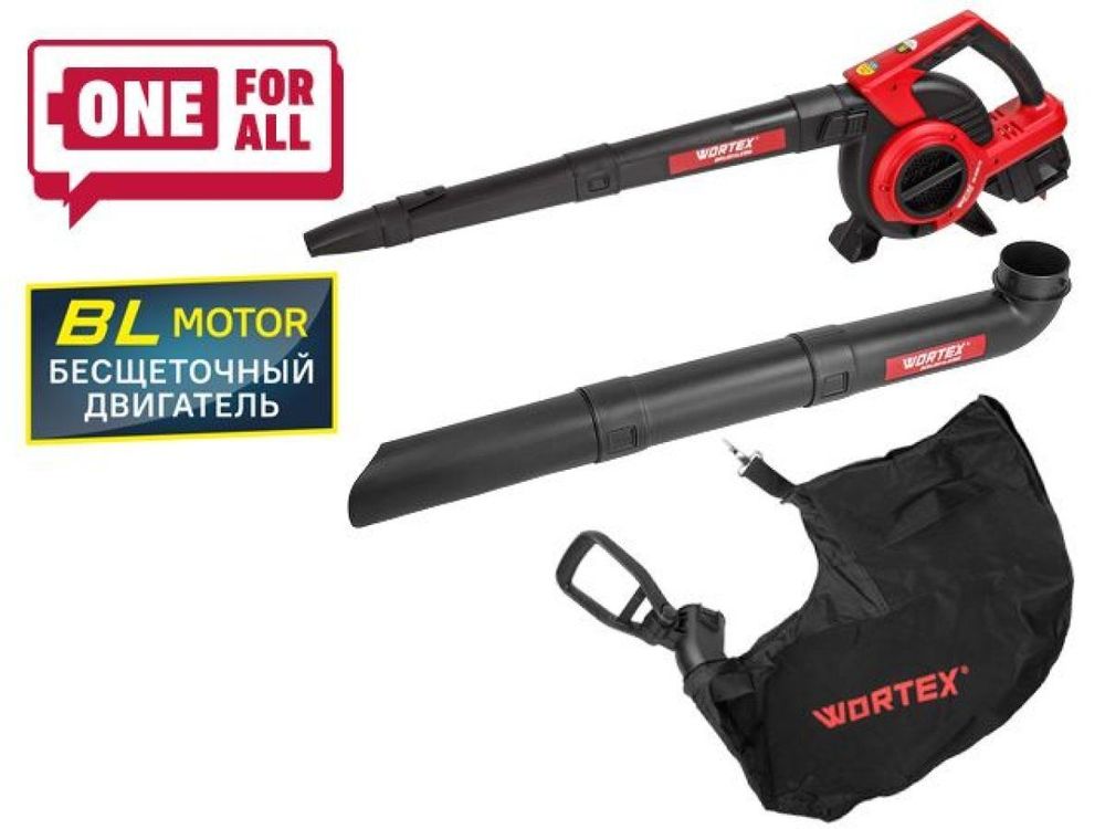 Аккуммуляторная воздуходувка WORTEX BB 2536-1 D ALL1 SOLO (БЕЗ АКБ и З/У)