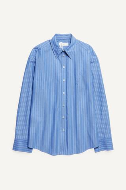H&M - Glenn Martens Рубашка из поплина в полоску, синий