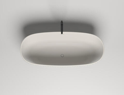 Ванна каменная отдельностоящая матовая 180х80 Salini GRECA MEANDER 103021MRF окраска по RAL