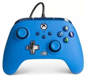 Геймпад проводной PowerA "Blue" (Синий) Enhanced Wired Controller for Xbox Series X/S (1518811-02) (Xbox One/Series X/S/PC)