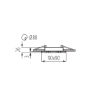 Светильник точечный черный KANLUX SEIDY CT-DTL50-B/M