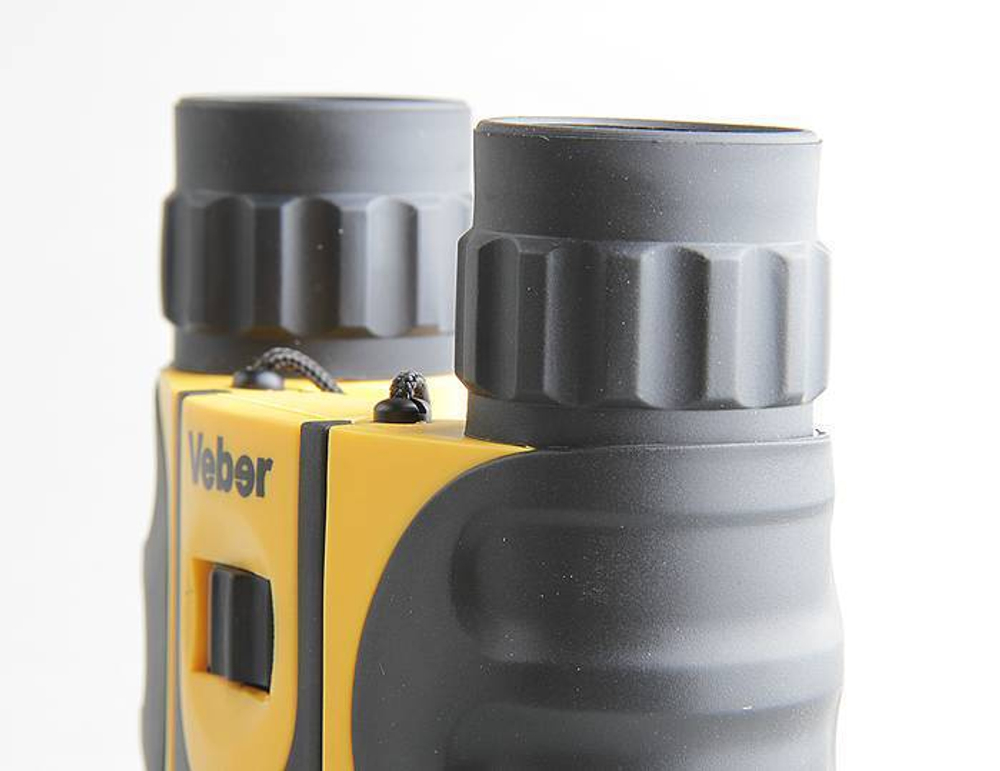 Бинокль Veber 8x25 WP черный-желтый