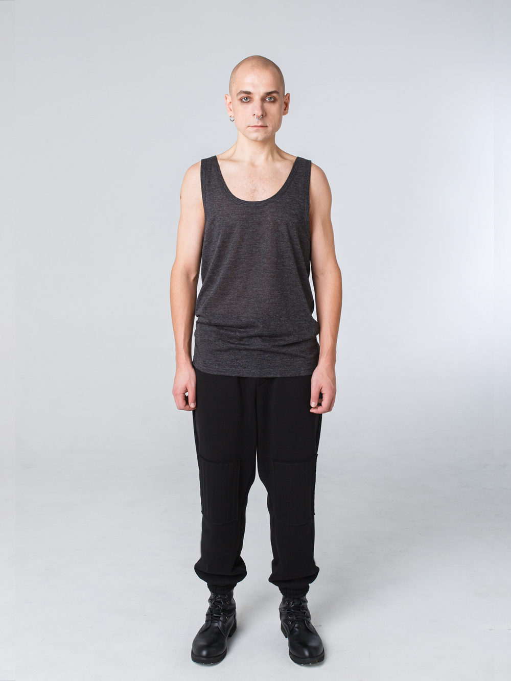 Майка унисекс "Серость". Серый меланж