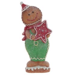 GAEM Фигурка декоративная с подсвет "Пряник: Мальчик/Девочка",(3хAAA), L21 W10,5 H42 см, 2в.