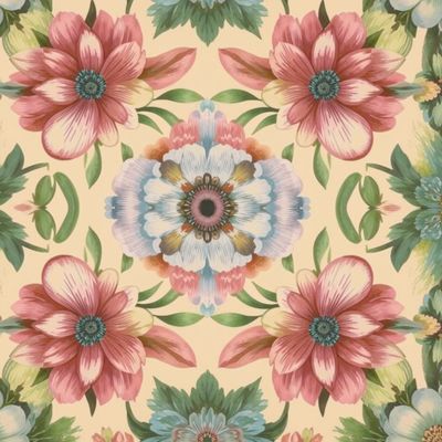 Паттерн абстрактные цветы (4)