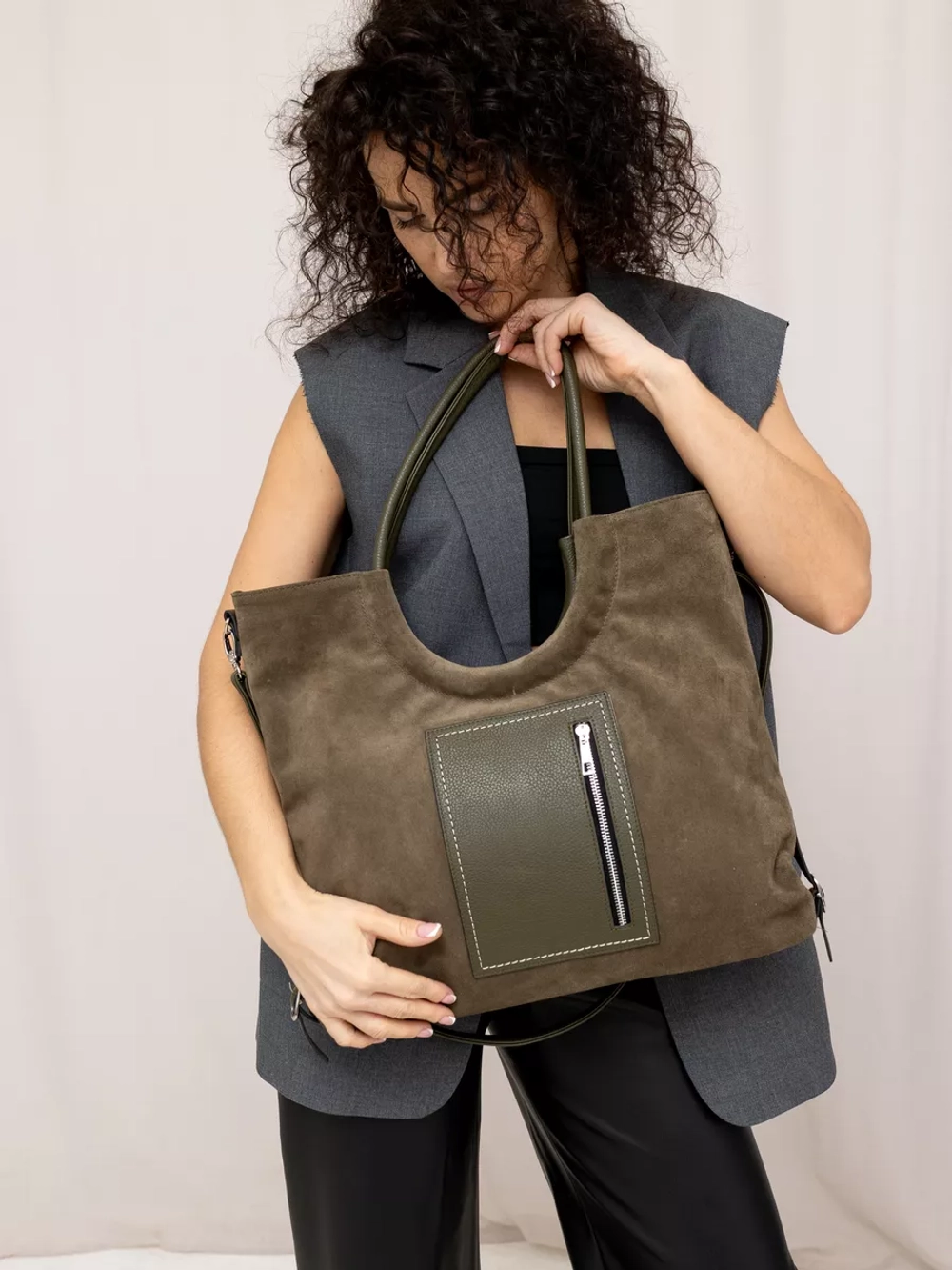 сумка через плечо большая шоппер