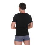 Мужская футболка черная с V-вырезом BALDESSARINI 90045/6083 930