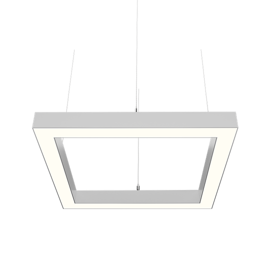 Светильник LED квадратный Quadro 72W 550х70х50мм 3000К белый подвесной IP40