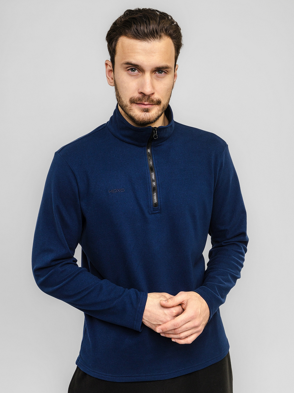 Кофта (толстовка) классическая, мужская, цвет "Полярная ночь"