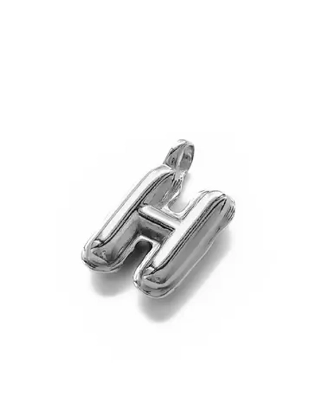 Колье на шнурке с объемной буквой "Н"