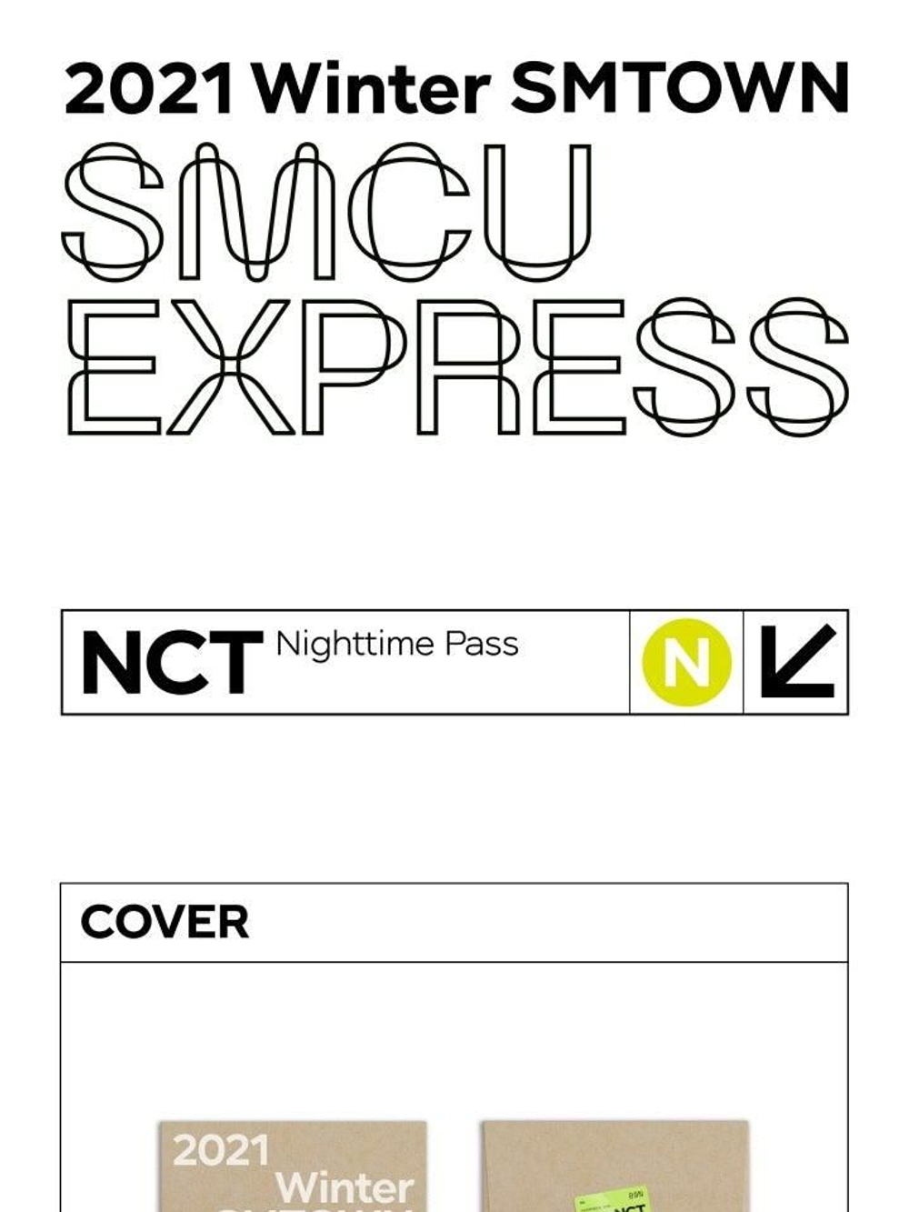 Альбом NCT - 2021 WINTER SMTOWN : SMCU EXPRESS NIGHTTIME PASS