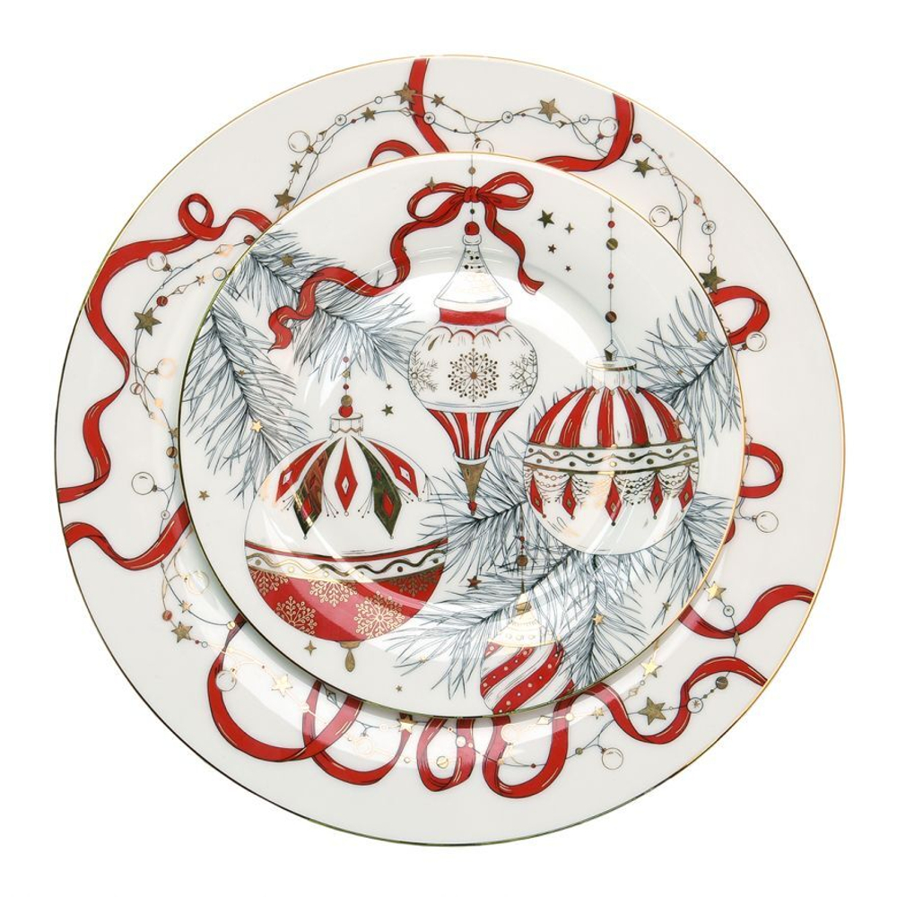 VALERIE CONCEPT Тарелка десертная "Ёлочные шары"