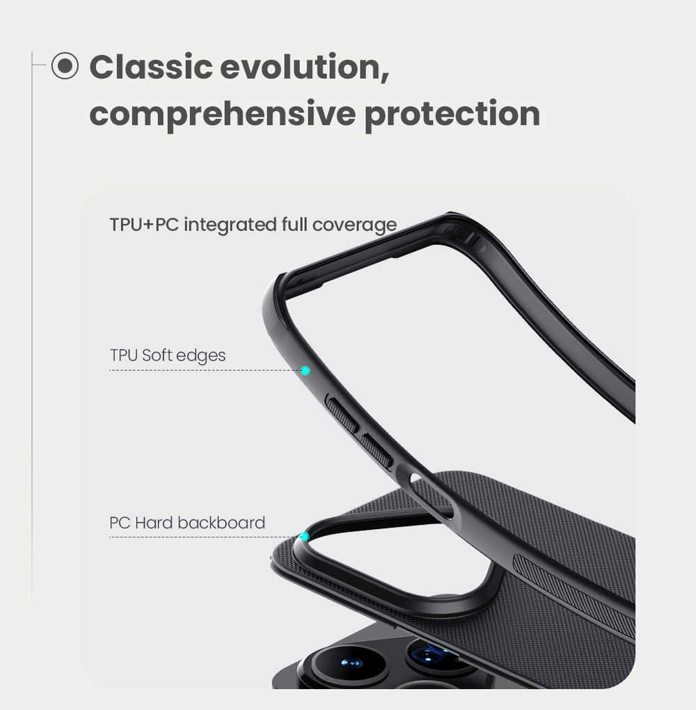 Чехол противоударный от Nillkin для Huawei Pura 80, серия Super Frosted Shield Pro