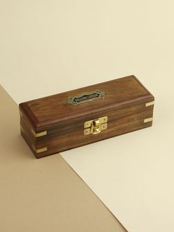 Nautical Подзорная труба в деревянном футляре