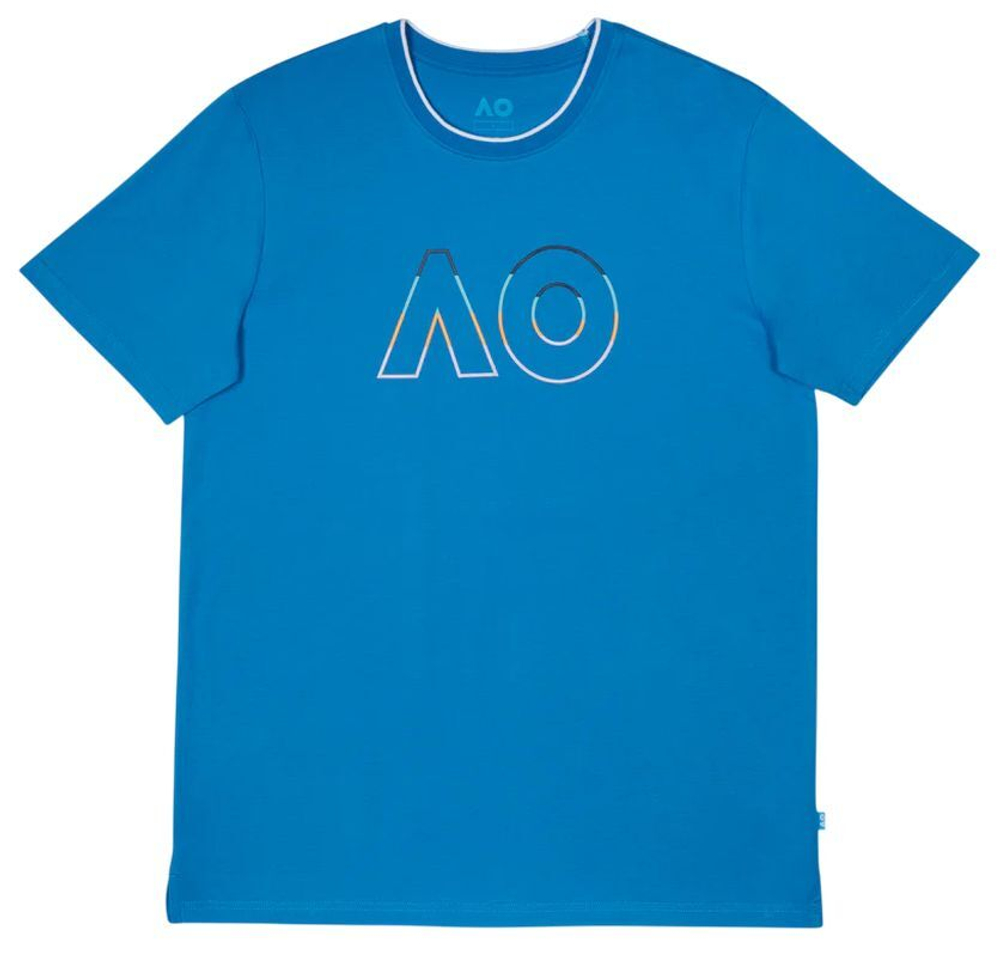 Женская теннисная футболка Australian Open AO Logo - небесный