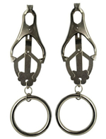 Мощные зажимы для груди с кольцами (Цвет: серебряный)