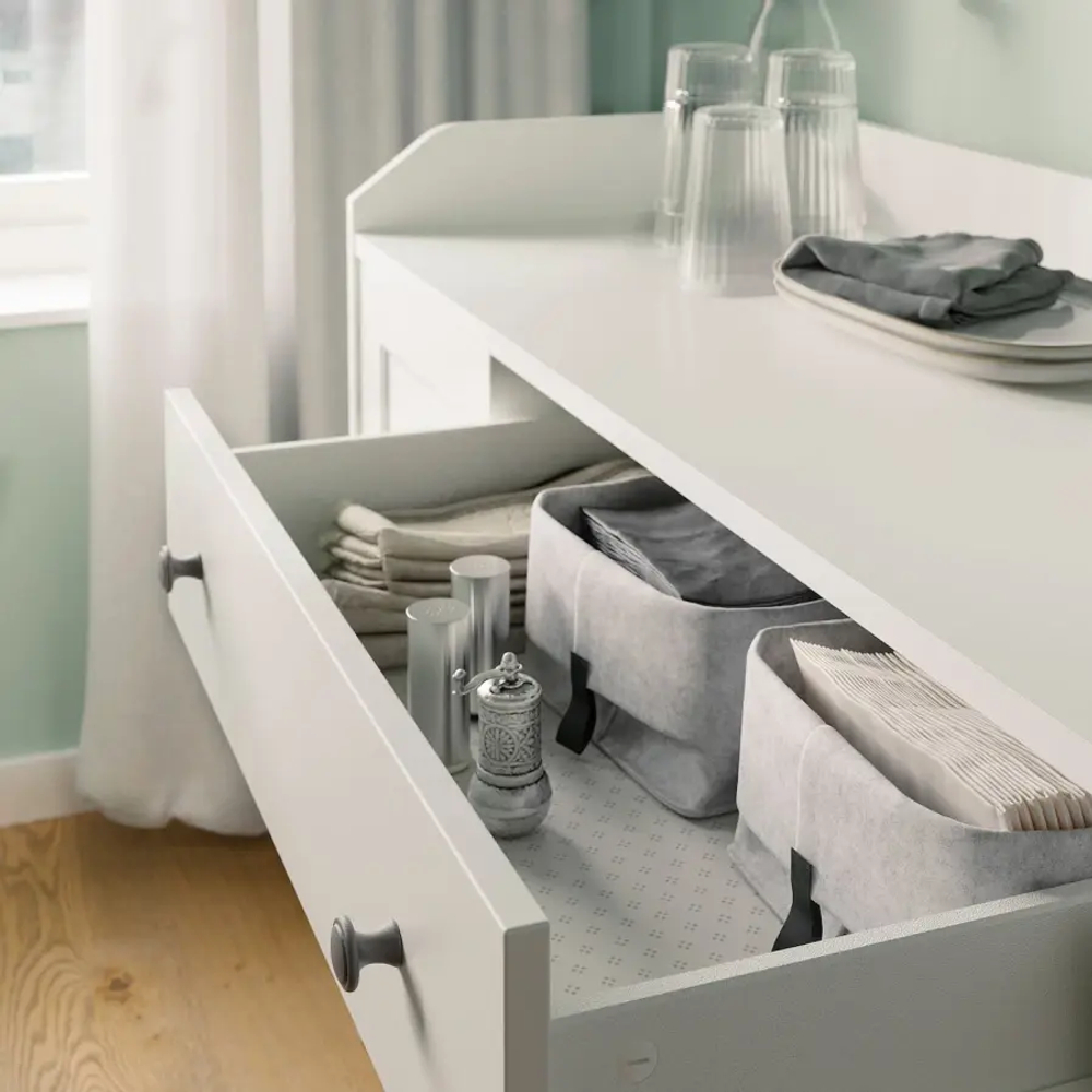 Шкаф - HAUGA IKEA/ ХАУГА ИКЕА,  140x84 см, белый