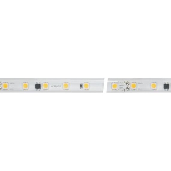 Светодиодная влагозащищенная лента Arlight 8W/m 54LED/m 5060SMD холодный белый 10M 029403(2)