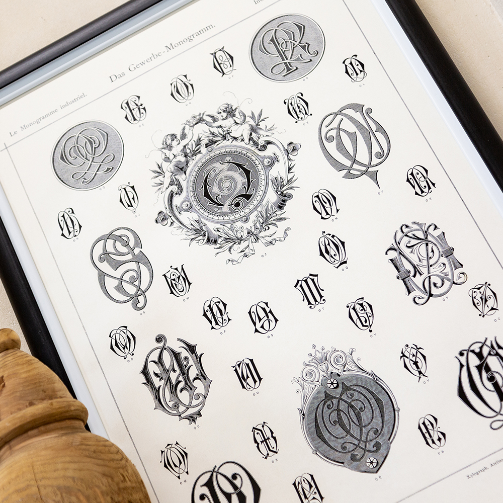 Арт-постер Объект мечты Монограмма 48