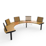 Скамейка Верона радиусная