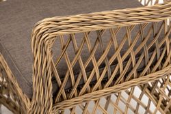 "Латте" обеденная группа плетеная, цвет соломенный