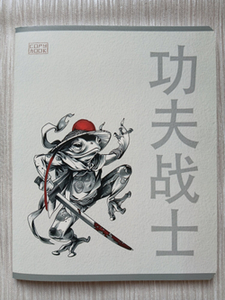 Тетрадь 48 листа А5+. "Боец Кунг-Фу", общая, клетка. Формат А5+ (163*203 мм). Арт.120040. С полями. Комплект 5 шт.