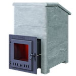 Чугунная печь для бани Комплект Гроза 24 (М) Президент 930/40 Талькохлорит