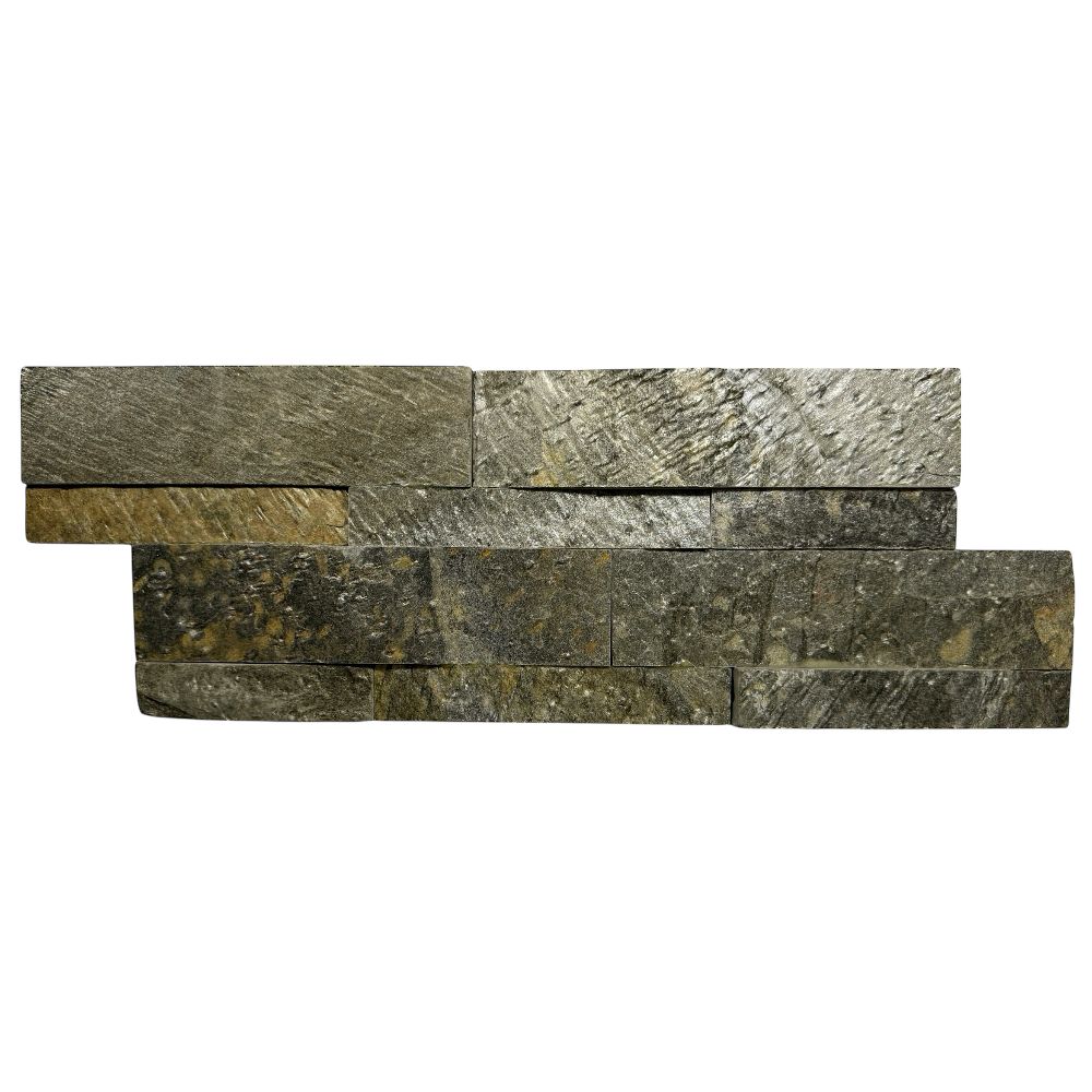 Натуральный камень Сланец Деоли Грин / Deoli Green Pharaon 150x400x8-16 Модерн