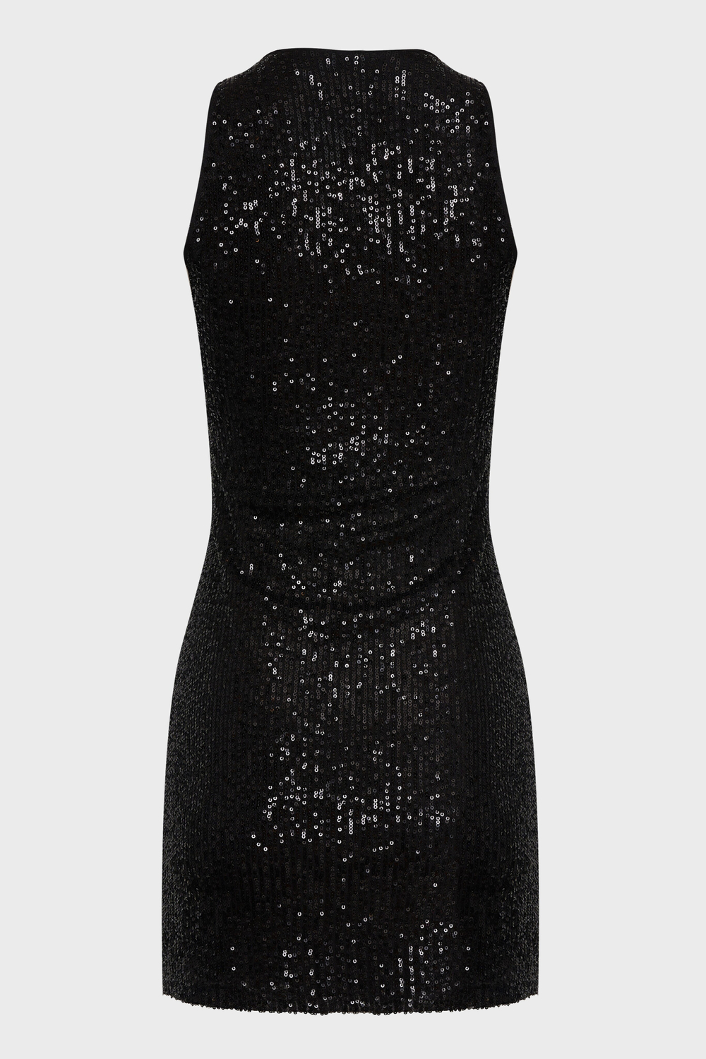 Платье-майка из черных пайеток