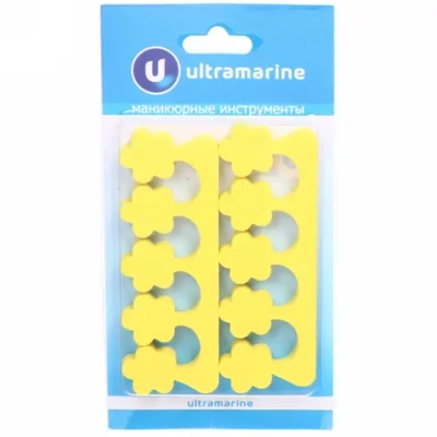 Разделители для пальцев ног на блистере «Ultramarine - цветок», цвет розовый✦